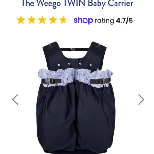 The Weego TWIN Baby Carrier