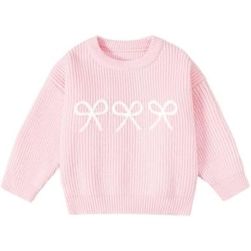 Toddler Girl Knit Sweater Tops Cute Kid Chunky Pullover Sweatershirt Fall Winter Clothes
