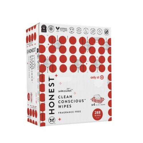 The Honest Company Plant-based Baby Wipes - Red-y To Celebrate - 288ct