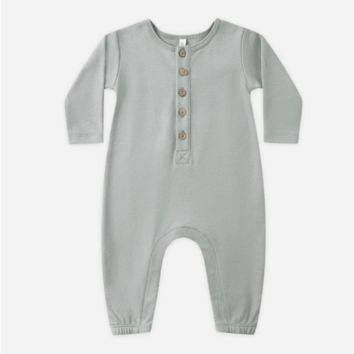 Long Sleeve Jumpsuit || Steel Blue – Quincy Mae
