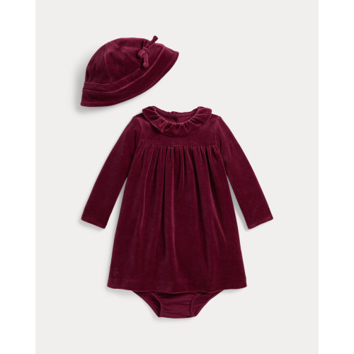 Velour Dress & Bloomer Set