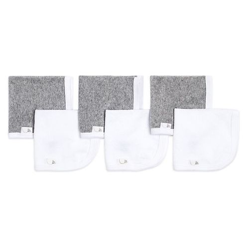 Burt's Bees Baby® 6-Pack Organic Cotton Washcloths in Heather Grey