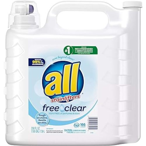 All Free Clear Ultra with Stainlifter Free & Clear (166 Loads, 250 Fl. Oz.)