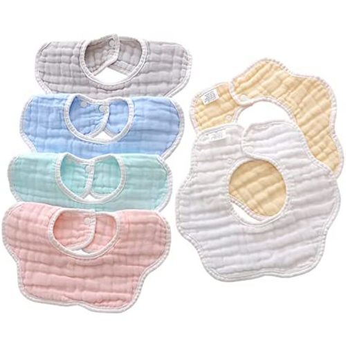 Baby Bibs Muslin Drool Bibs for Baby Girl Boy Muslin Cotton Teething Bibs Muslin Bibs Baby Drooling Bibs
