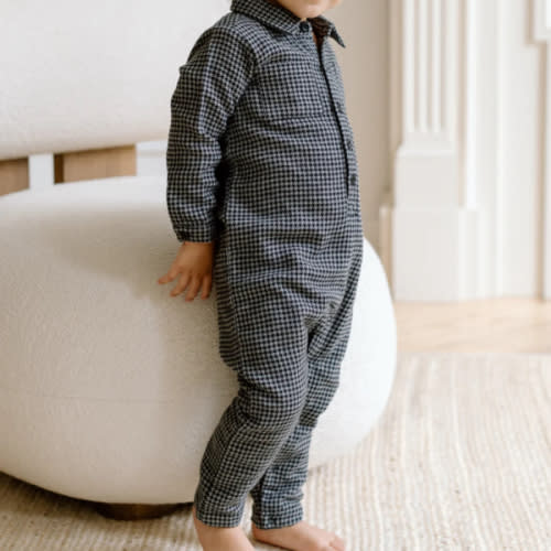 Locke Flannel Collar Romper