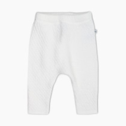 Honest Baby Clothing Organic Cotton Matelasse Harem Pant - Bright White, 0-3 M