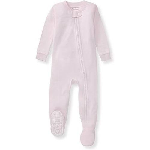 Burt's Bees Baby unisex-baby Honeysoft Sleeper Pajamas, Zip Front Non-Slip Footed Footie PJs, Organic Cotton & Lyocell