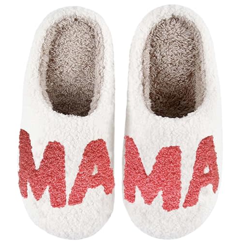 Aucomfo Comfy House Slippers For Women Men, Ladies Fuzzy Bedroom Slippers,indoor Outdoor Memory Foam Shoes