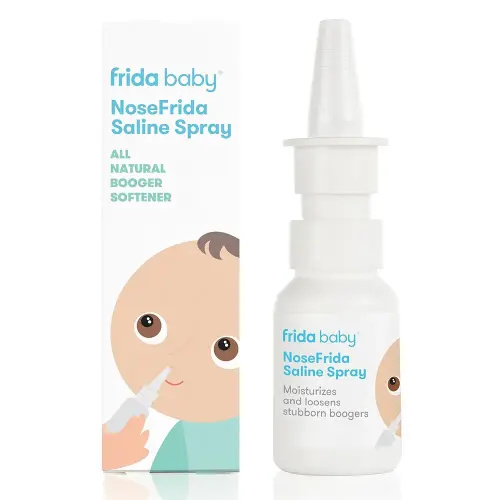 Frida Baby NoseFrida Saline Mist Spray, Baby Saline Nasal Spray Decongestant for Allergy Relief and Congestion Relief to Soften Nasal Passages, 0.68 fl.oz.