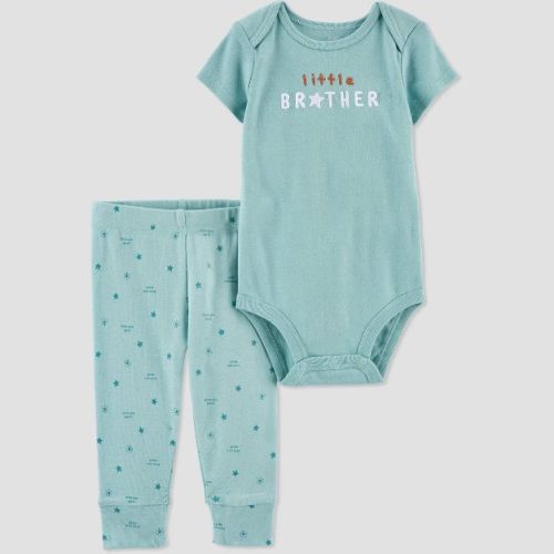 Carter's Just One You®️ Baby 2pc 'Little Brother' Top & Bottom Set - Blue