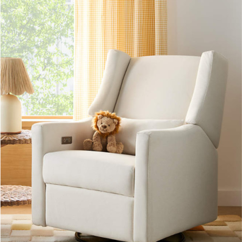Babyletto Kiwi Cream Electronic Swivel Glider Power Recliner Nursery Chair