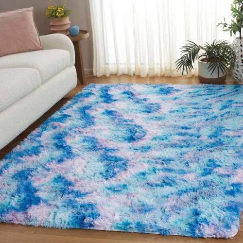 Rainbow Shag Rug