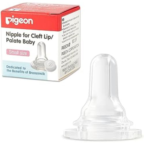 Pigeon Bottle Nipple for Cleft Lip/Palate Baby, Small Size, Please Use It under The Guidance of a Pediatrician