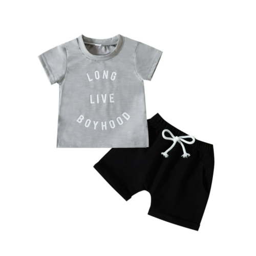 Long Love Boyhood T Short set