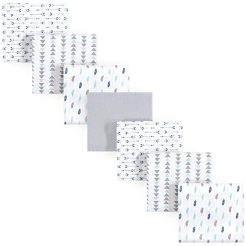 Luvable Friends Unisex Baby Cotton Flannel Receiving Blankets, Boy Feathers, One Size