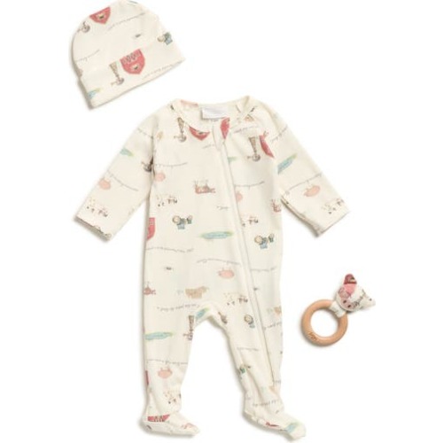 Toby Old McDonald Footie, Cap & Teether Ring Set | Nordstromrack