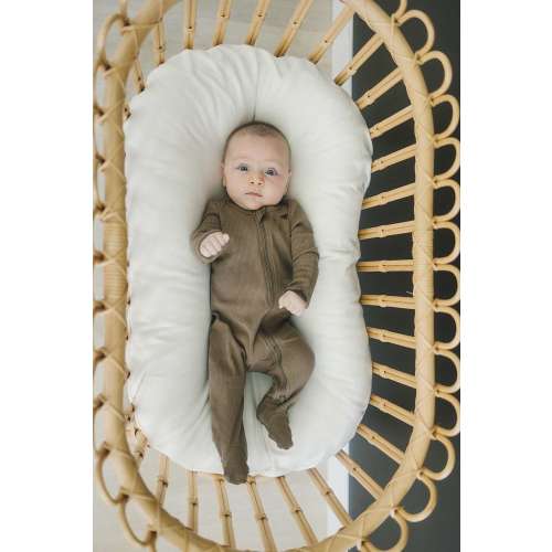 Cocoa Organic Cotton Ribbed Zipper - milk & baby – Milk & Baby