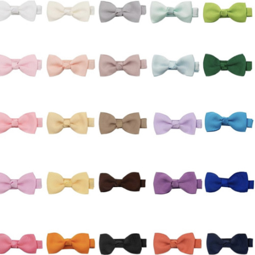 CÉLLOT Baby Girls Hair Clips 25PCS Fully Lined Tiny 2" Hair Bows Alligator Clips for Infants Toddlers