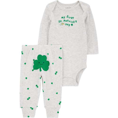 Carter's Child of Mine Baby Unisex St. Patrick's Day Outfit Set, 2-Piece, Sizes Newborn-12 Months