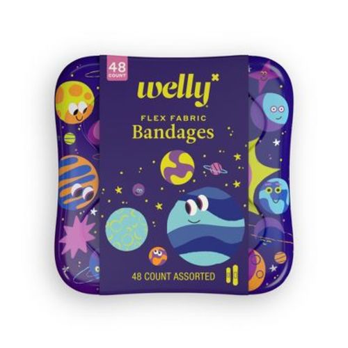 Welly Kid's Flex Fabric Bandages - Space - 48ct