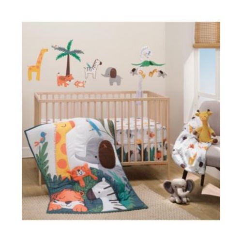 Baby Lollipop Jungle 3-Piece Nursery Crib Bedding Set