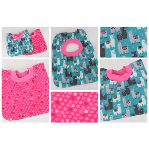 Baby Bib Pullover, 2-Layers Absorbent Soft Cotton Flannel, Avail WaterResist, No Fasteners, High Quality Fabrics, Stretchy Neck, Reversible