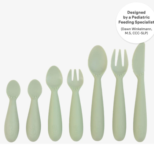 Developmental Utensil Set by ezpz / Spoon, Fork & Knife for Toddlers