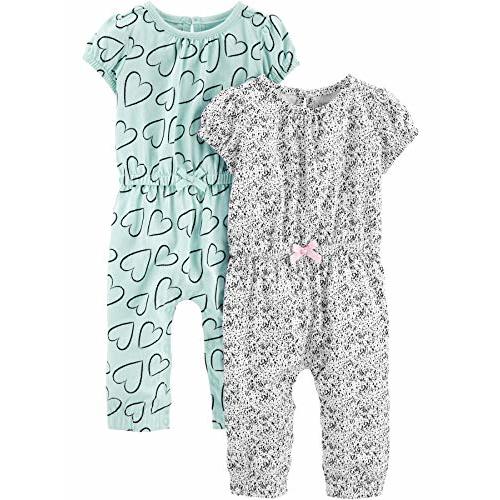 Simple Joys by Carter's baby-girls 2-pack Fashion Jumpsuits