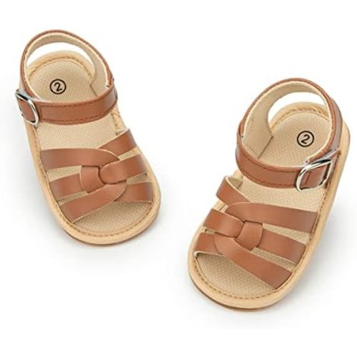 CENCIRILY Infant Baby Girls Boys Sandals Summer Beach Outdoor Bowknot Soft Rubber Sole Toddler Princess Dress Flats Walking Shoes