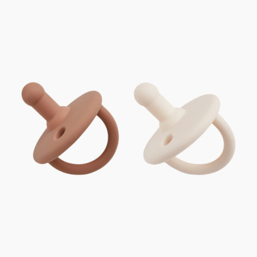 Silicone Pacifier (2 Pack) - Clay/Oat Milk