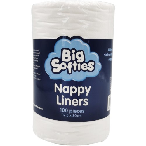 Big Softies Nappy Liners 100 Pieces