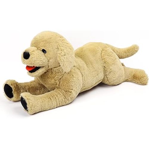 LotFancy Dog Stuffed Animals Plush, 21" Soft Cuddly Golden Retriever Plush Toys, Large Stuffed Dog, Puppy Dog Stuffed Animals, Mother's Day, Birthday, Easter Gift, for Kids, Pets, Girls