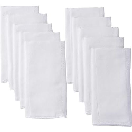 Gerber Unisex Baby Boys Girls Birdseye Prefold Cloth Diapers Multipack White 3-Ply 10 Pack