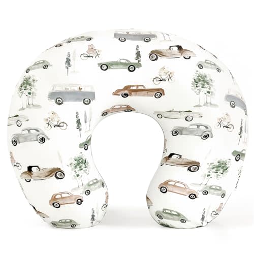 GRSSDER Nursing Pillow Cover Stretchy Minky Removable Nursing Covers for Breastfeeding Pillows, Ultra Soft Comfortable Slipcover for Boy and Girls