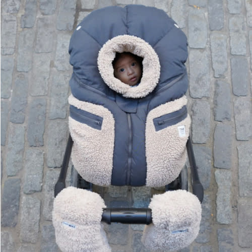 Car Seat Cocoon - Teddy Appliqué