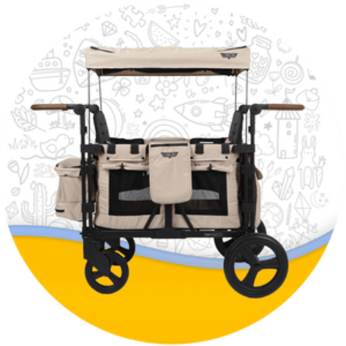Vyoo 2 Passenger Stroller Wagon: The Seating Chameleon for Family Adventures | Keenz – Keenz Stroller Wagons