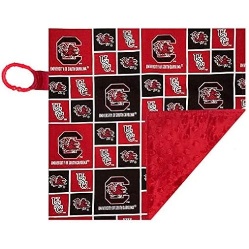 South Carolina Gamecocks Licensed 10 x 10 Baby Crinkle Minky Lovey