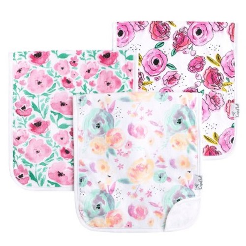 Copper Pearl Burp Cloths - 3pc, Color: Bloom