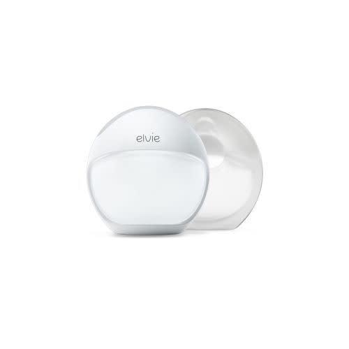 Elvie Curve - Manual Wearable Breast Pump - Hands-Free, Kick-Proof, Portable Silicone Pump That Can Be Worn in-Bra for Gentle, Natural Milk Expression - Breast Feeding Essentials
