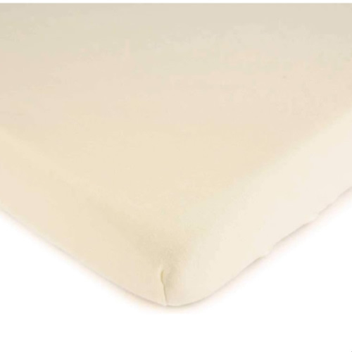 SheetWorld Fitted Bassinet Sheet - 100% Cotton Jersey, Organic Ivory