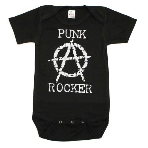 Punk Rocker Rockstar Rock N Roll Short Sleeve Baby Infant Bodysuit – Crazy Baby Clothing