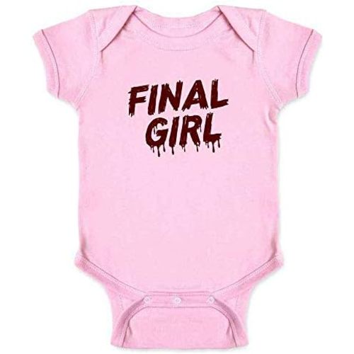 Pop Threads Final Girl Horror Movie Meme Trope Halloween Baby Toddler Kids Girl Boy T-Shirt
