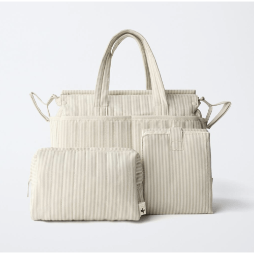 STRIPED MATERNITY BAG