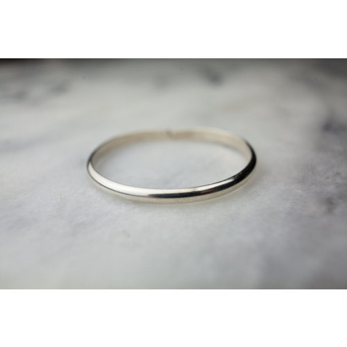 Children's Silver Half Round — Maple & J
