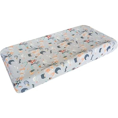 Premium Knit Diaper Changing Pad Cover "Nightmare Before Christmas" by Copper Pearl