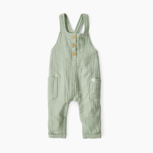 Carter's Little Planet Organic Cotton Gauze Overalls in Blue Creek - Green, 0-3 M
