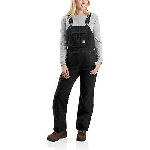 Carhartt Women's Relaxed Fit Washed Duck Insulated Bib Overall