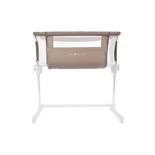 Baby Delight Beside Me Dreamer Bassinet & Bedside Sleeper - Organic Mocha: Adjustable Height, Folds for Easy Transport, Foam Fill, Steel Frame