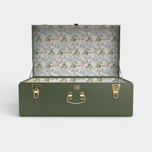 Grand Trunk - Green - Heritage Hunt / Embroidery