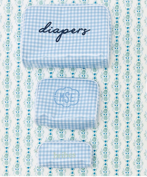 Patterned Toiletry Bag Trio (3 pieces)